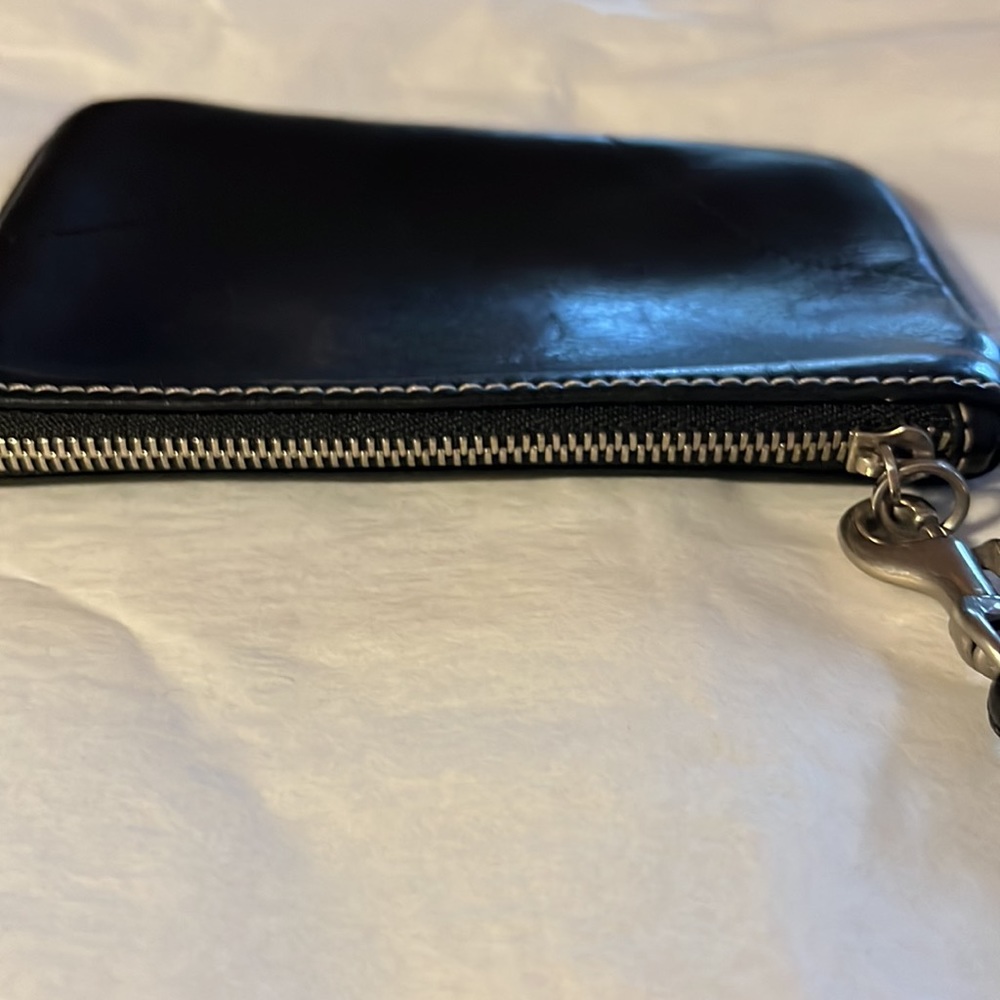 Coach black leather wristlet - Picture 3 of 7